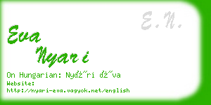 eva nyari business card